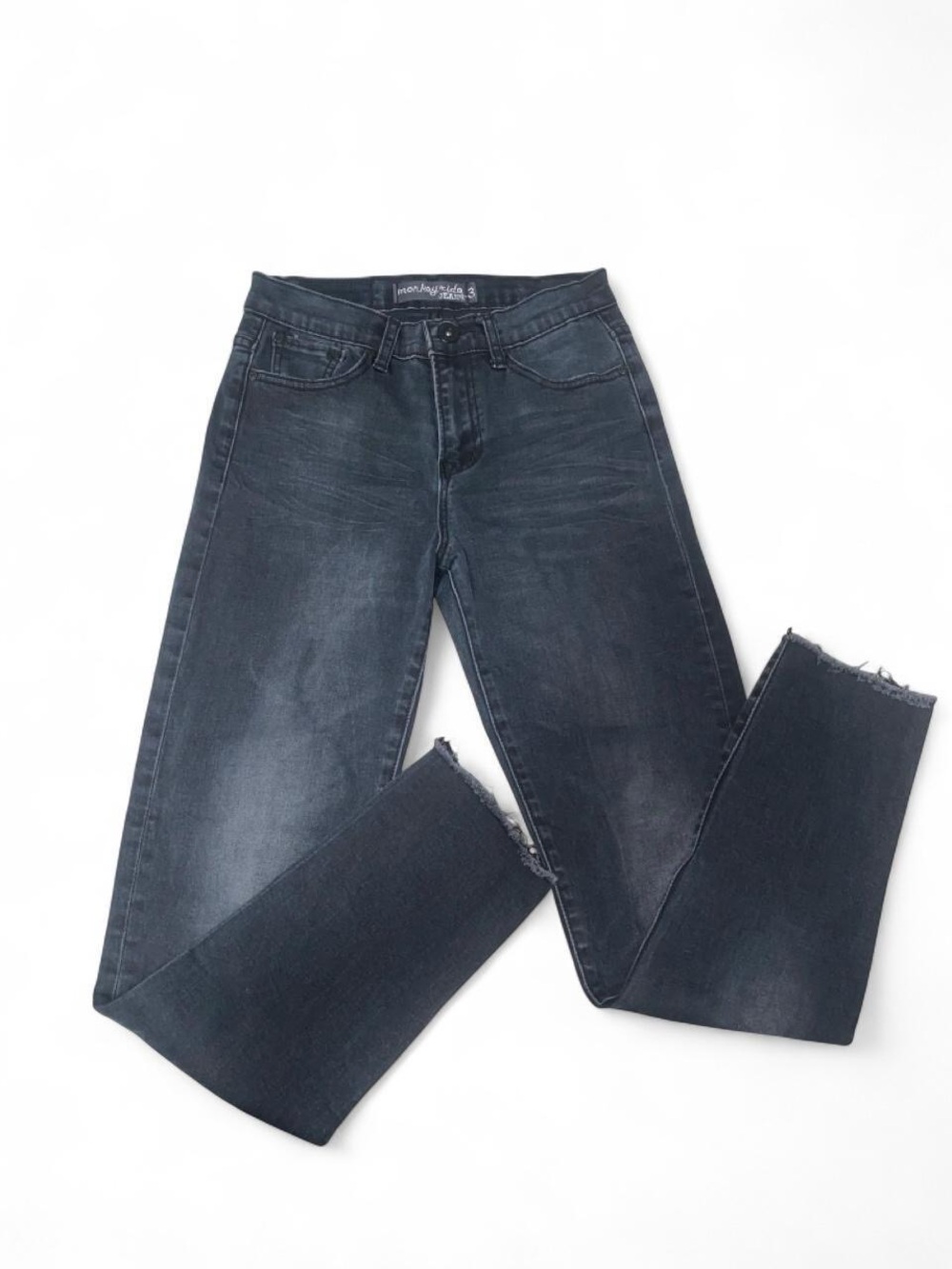 High-Rise Black Washed Women's Jeans